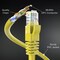 Maximm 7ft Cat6 Round LAN Patch Cable, 10PK, Yellow, 10PK CAT6-7YL-10PK - alternate 3
