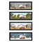 Homeroots Set Of Four Billy Jacobs Four Seasons Collection VII 3 Black Framed Print Wall Art, 4PK 406184 - alternate 1