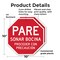Signmission Pare Sonar Bocina Proceder Con Prec, 10 inch X 10 inch, Plastic Sign, 2PK OC-P-2PACK-10-205 - alternate 3