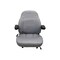 Uni Pro 441 Seat Top Assembly, With Armrests, Gray Vinyl 8384 - alternate 4