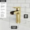 Vigo Ileana Single Handle Single-Hole Bathroom Faucet in Matte Brushed Gold VG01042MG - alternate 3
