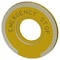 Siemens Washer round for EMERGENCY STOP mushroom pushbutton yellow 3SU1901-0BD31-0DA0-ZY19 - alternate 3