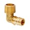 Thrifco Plumbing 3/4" x 3/4" Brass Elbow F1960 x MPT Lead Free - (PEX A) 7920136 - alternate 2