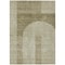 Homeroots 8' X 10' Taupe Beige And Tan Geometric Washable Indoor Outdoor Area Rug 582743 - alternate 2