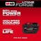 Milwaukee Tool Cordless Battery, 12 Ah, Li-Ion, 18V DC 48-11-1814 - alternate 5