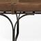 Homeroots 55in Brown and Black Genuine Leather Upholstery Bench 376196 - alternate 2