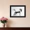 Homeroots Running White Stallion 2 Black Framed Print Wall Art 405085 - alternate 2
