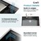 Wrightmaster 30 in. Undermount Single Bowl 20 Gauge Black Stainless Steel Kitchen Sink with Drain ZOR-BL07D331908 - alternate 4
