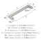 Amerock Monument 5-1/16 inch (128mm) Center-to-Center Satin Nickel Cabinet Pull, 25PK 25VMP36571G10 - alternate 3