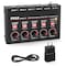 Pyle 4-Channel Bluetooth Mini Line Mixer with USB Audio Interface - 4 Mono/Stereo Switching Inputs PMAX4 - alternate 1