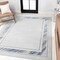 Jonathan Y Athens Classic Border Marble Pattern High-Low Silver/Blue 4 ft. x 6 ft. Area Rug CAR102B-4 - alternate 5