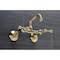 Kingston Brass Double-Handle Wall Mount Bar Faucet, Antique Brass KS312AB - alternate 3