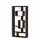 Homeroots 71" Cappuccino Wood Seven Tier Geometric Bookcase 285417 - alternate 1