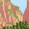 Homeroots 18" x 24" Zion National Park c1938 Vintage Travel Poster Wall Art 394386 - alternate 2