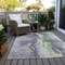 Homeroots 3' X 5' Lavender And Lime Green Abstract Washable Indoor Outdoor Area Rug 618514 - alternate 3