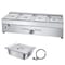Vevor Commercial Propane Steam Table 4-Pan Outdoor Food Warmer Stainless Steel RTC-4T - alternate 1