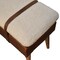 Homeroots 35in Brown Genuine Leather and Solid Wood Upholstered Storage Bench With Cabinet 717470 - alternate 3
