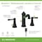 Symmons Braston Widespread Two-Handle Bathroom Faucet with Push Pop Drain Assembly (1.0 GPM) SLW5812MBPP - alternate 2