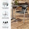 Flash Furniture Round Table Set, Aluminum, Plastic, Rattan, Stainless Steel, Grey TLH-ALUM-24RD-020BKCHR4-GG - alternate 6