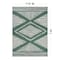 World Rug Gallery Contemporary Geometric Stripe Weather Resistant Reversibleindoor/Outdoor Rug 7ft 10in x 10ft Green WR109GREEN8X10 - alternate 2