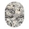 World Rug Gallery Geometric Bohemian Indoor/Outdoor Area Rug 5 ft x 7 ft Oval Gray 5566GRAY5OV - alternate 3