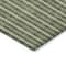 Homeroots 3' X 5' Olive Green And Ivory Striped Washable Indoor Outdoor Area Rug 595883 - alternate 2