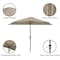 Pure Garden 9ft Half Umbrella, Sand 50-LG1044B - alternate 2