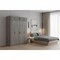 Homeroots Three Piece Gray Solid and Manufactured Wood Bedroom Set 596534 - alternate 3