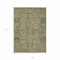 Homeroots 9' X 12' Olive Green Gray And Charcoal Oriental Washable Indoor Outdoor Area Rug 582108 - alternate 3
