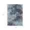 Homeroots 10' X 14' Blue And Ivory Abstract Washable Indoor Outdoor Area Rug 630644 - alternate 3