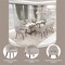 Leisuremod Elias Dining Chair Upholstered in Leather Velvet and Powder Coated Iron Legs, 2PK EDC21LGR-2 - alternate 3