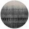 Homeroots 8' Black Ivory And Gray Round Ombre Washable Indoor Outdoor Area Rug 602823 - alternate 3