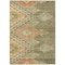 Homeroots 5' X 8' Green And Terra Cotta Southwestern Washable Indoor Outdoor Area Rug 603540 - alternate 2