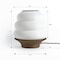 Jonathan Y Honey Pot 12 in. Minimalist Classic Plant-Based PLA 3D Printed Dimmable LED Table Lamp, White/Brown USA1001C - alternate 3