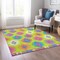 Homeroots 5' X 8' Lime Green Pink And Purple Southwestern Washable Indoor Outdoor Area Rug 615147 - alternate 2