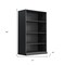 Homeroots 31" Black Wood Accent Cabinet 691102 - alternate 2