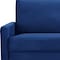 Homeroots 69" Blue Velvet Sofa With Dark Brown Legs 543714 - alternate 2