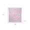 Homeroots 92" X 84" Pink White And Red Mandala Cotton Hanging Tapestry 397420 - alternate 2