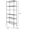 Simple Deluxe HealSmart Heavy Duty 6-Tier Shelving Units Adjustable, Wire Shelf with 1000 lbs Capacity 250 per S HKSHLF14297006BP - alternate 2