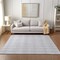 Homeroots 5' X 8' Pewter And Silver Geometric Washable Indoor Outdoor Area Rug 577086 - alternate 3