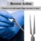 A2Z Scilab Lab Forceps Straight Fine Point Reverse Action 4.5 Inch Tweezers, Stainless Steel A2Z-ZR-JF-9 - alternate 5