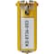 Durable Office Products Key Tag, Yellow, Plastic, Open/Close, Unfinished 6 PK 195704 - alternate 1