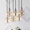 Jonathan Y Sydney 18.88" 6-Light Bohemian Farmhouse Iron/Glass Cluster LED Pendant, Nickel/Champagne JYL1121A - alternate 3