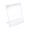 Azar Displays Angled L-Shaped Sign Holder 8.5" x 11", Flexible Plastic, 3PK 112430-3PK - alternate 2