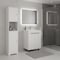 Homeroots 16" White Wood Freestanding Bathroom Vanity With Sink 546365 - alternate 4