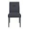 Homeroots Dark Gray Upholstered Fabric With Faux Crystal Bling Dining Side Chair 564887 - alternate 3