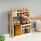 Basicwise 3-Tier Bamboo Spice Rack with 6 Spice Shaker Bottles, 4 Airtight Jars and 2 Soy Sauce or Olive QI004708 - alternate 2