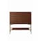 James Martin Vanities 35.4'' Single Vanity Cabinet, Mid-Century Walnut, Champagne Brass Base 805-V35.4-WLT-CB - alternate 1