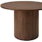 Homeroots 47" Natural Solid Wood Pedestal Base Round Top Dining Table 633115 - alternate 3