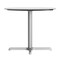 Flash Furniture 36" Round Outdoor Tabletop, White Faux Marble, Seamless Surface Technology, 30" x 30" Silver X Base ST-RD36-WHMAR-T3030S-GG - alternate 6